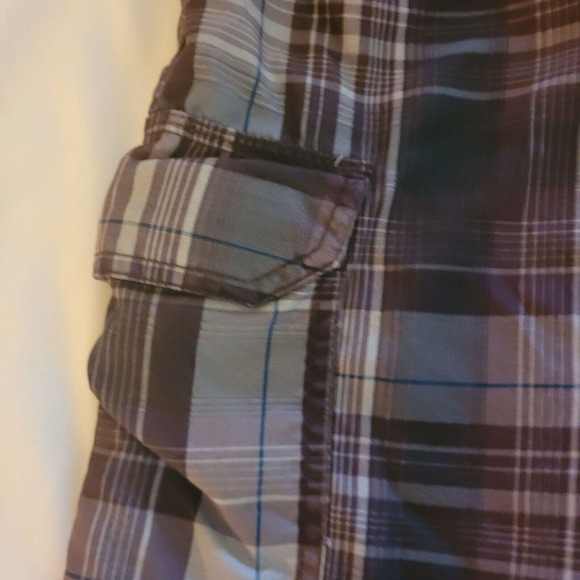 Nike 6.0 Men's Plaid Cargo Pockets Board Shorts Swim Trunks Size 33 Surf Beach - Picture 5 of 10